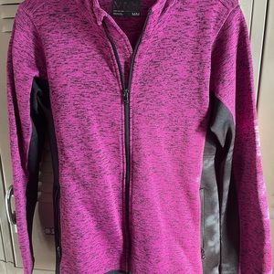 Marc New York Women’s Fleece Zip Up Jacket-Medium.